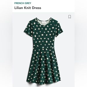 dark green knit dress